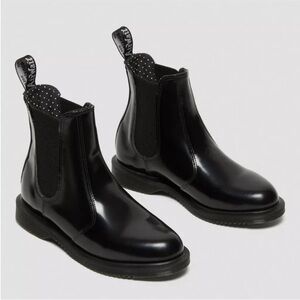Dr Martens Airwair Flora Chelsea Boots- Black- Size 9